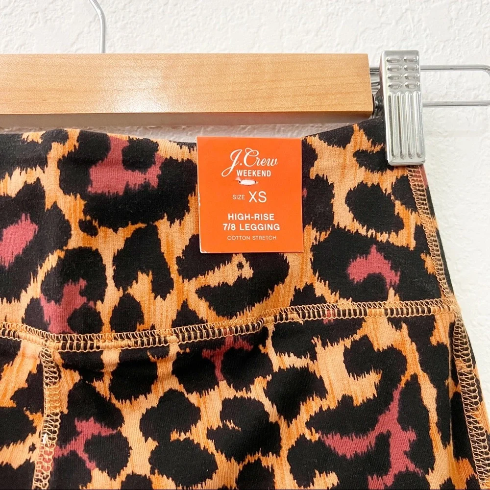 J.Crew Leopard High Rise 7/8 Legging XS
